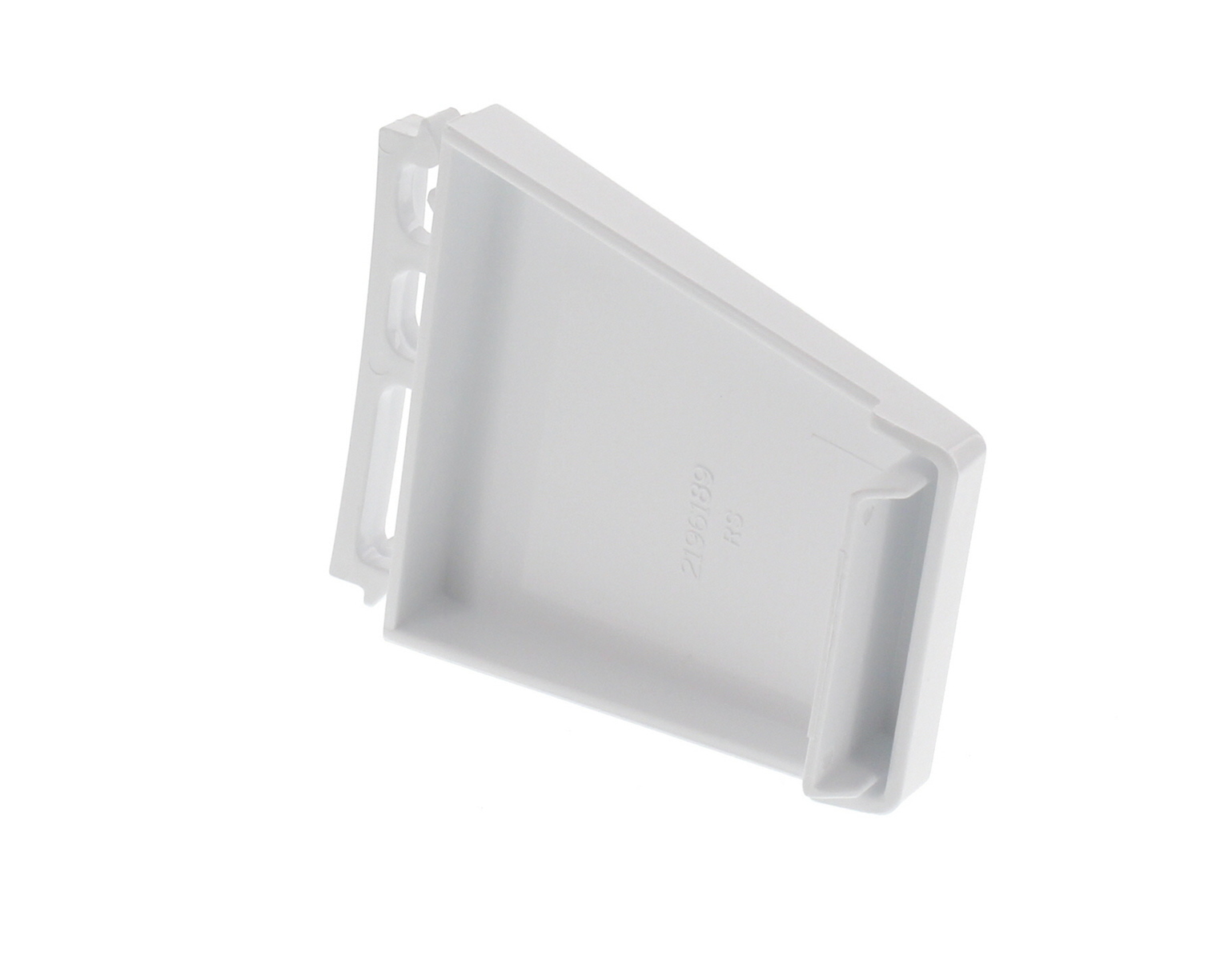 WP2196189 - Genuine OEM Whirlpool Refrigerator Door Shelf End Cap, Right Hand, White